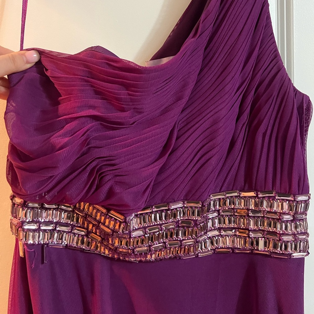 Js Collection Sequin Evening Gown, Size 12, Purple - image 4
